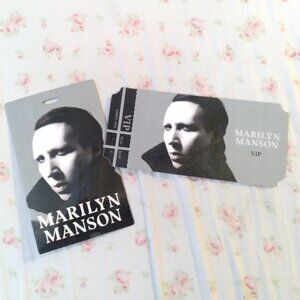 Marilyn Manson Heaven Upside Down Tour 2017/2018 Badge + Ticket Memorabilia